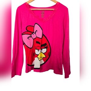 NWT Angry Birds Long Sleeve Shirt Size XL